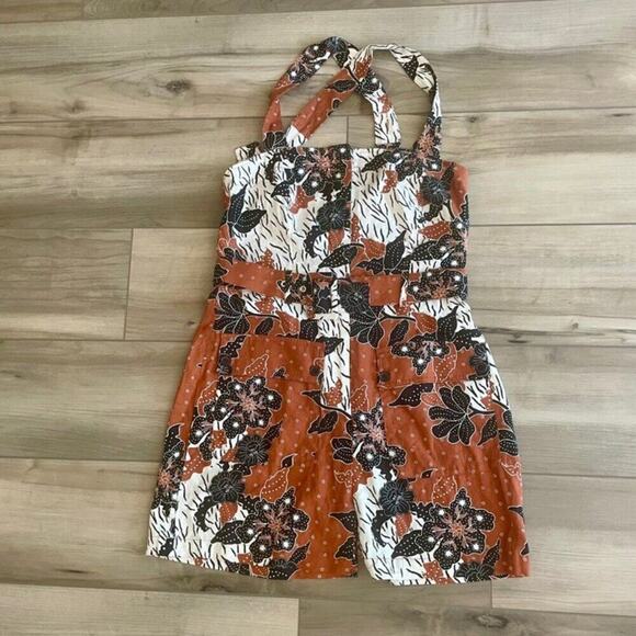 HOUSE OF HARLOW 1960 SHORTS BELTED ROMPER Sz 6 BOHO CHIC AESTHETIC TRENDY BEACHY - Picture 13 of 16